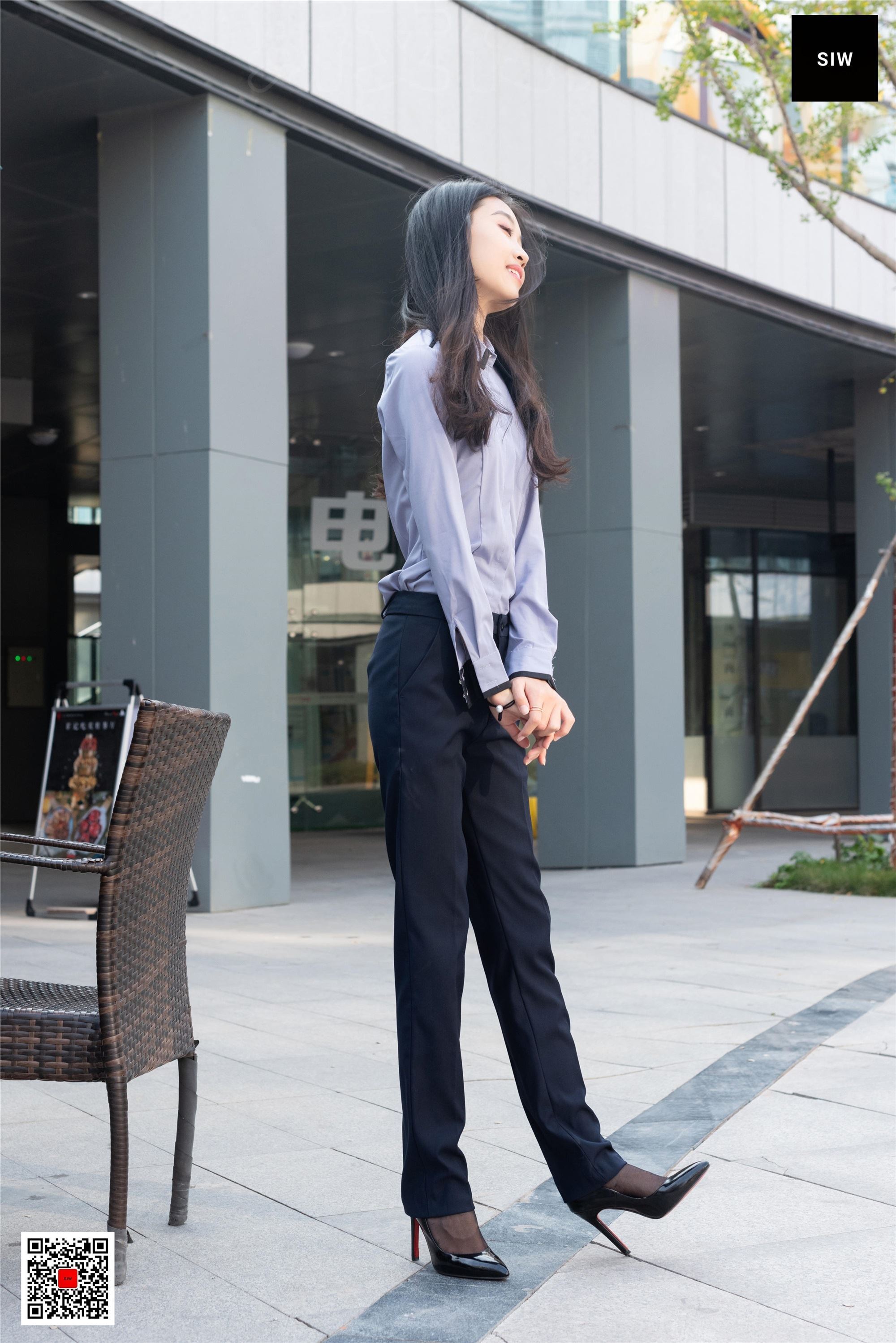 SIW斯文传媒 089 蓉儿 女总裁职业白领制服衬衣长裤工装